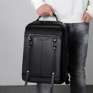 Leather Travel Backpack Laptop Bag, 30*23cm