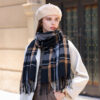 Soft and comfortable multifunctional knitted scarf, 35*190cm