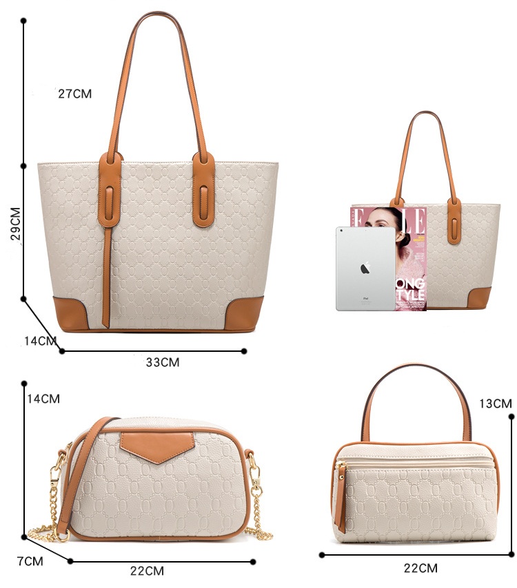Leather Women Handbags Set - Image 4