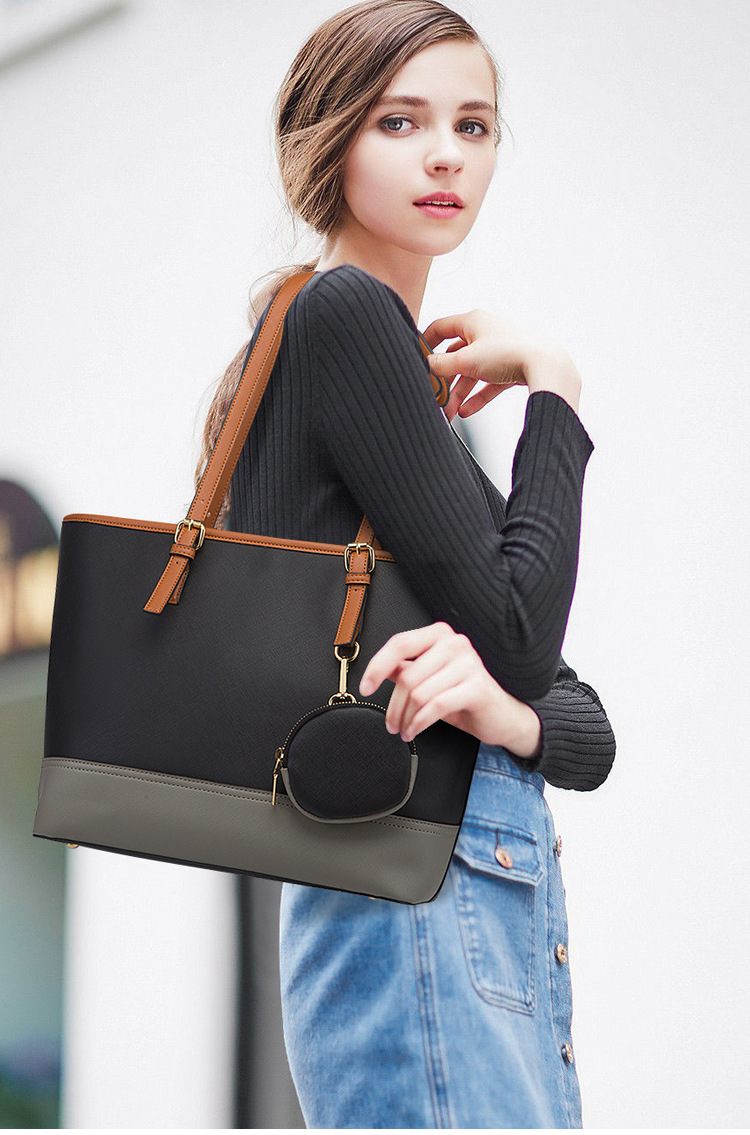 Women Fashion Tote Purses Wallet Bucket Sets - Image 2