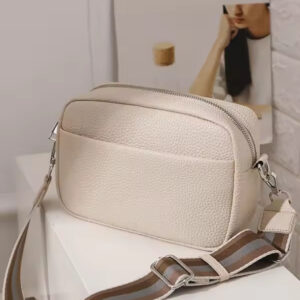 Leather Crossbody Camera Bags for Travel, 18x12cm