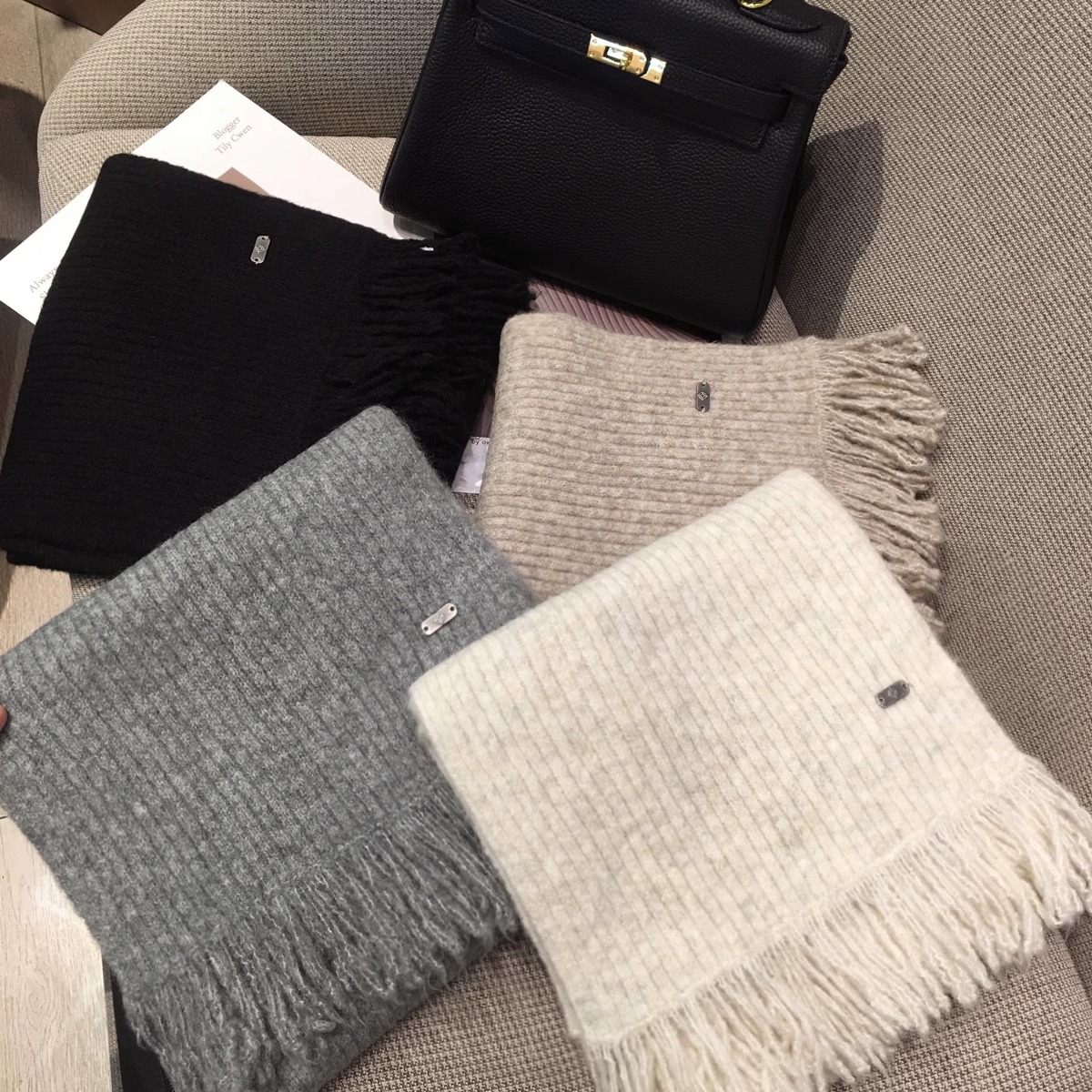 Autumn and winter fashion knitting scarf, 65*180cm - Image 8