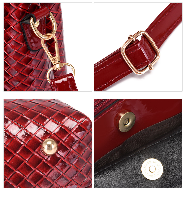 Women Fashion Leather Handbags Tote Bag, Bucket and Purse Bag Sets - Image 3