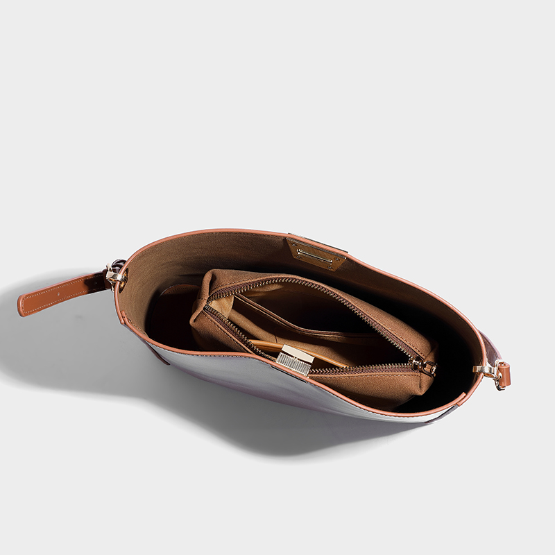 Women Bucket Shoulder Bag Wallet Set - Image 5