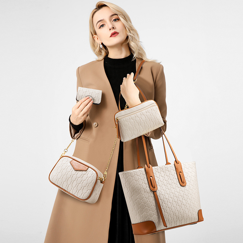 Leather Women Handbags Set