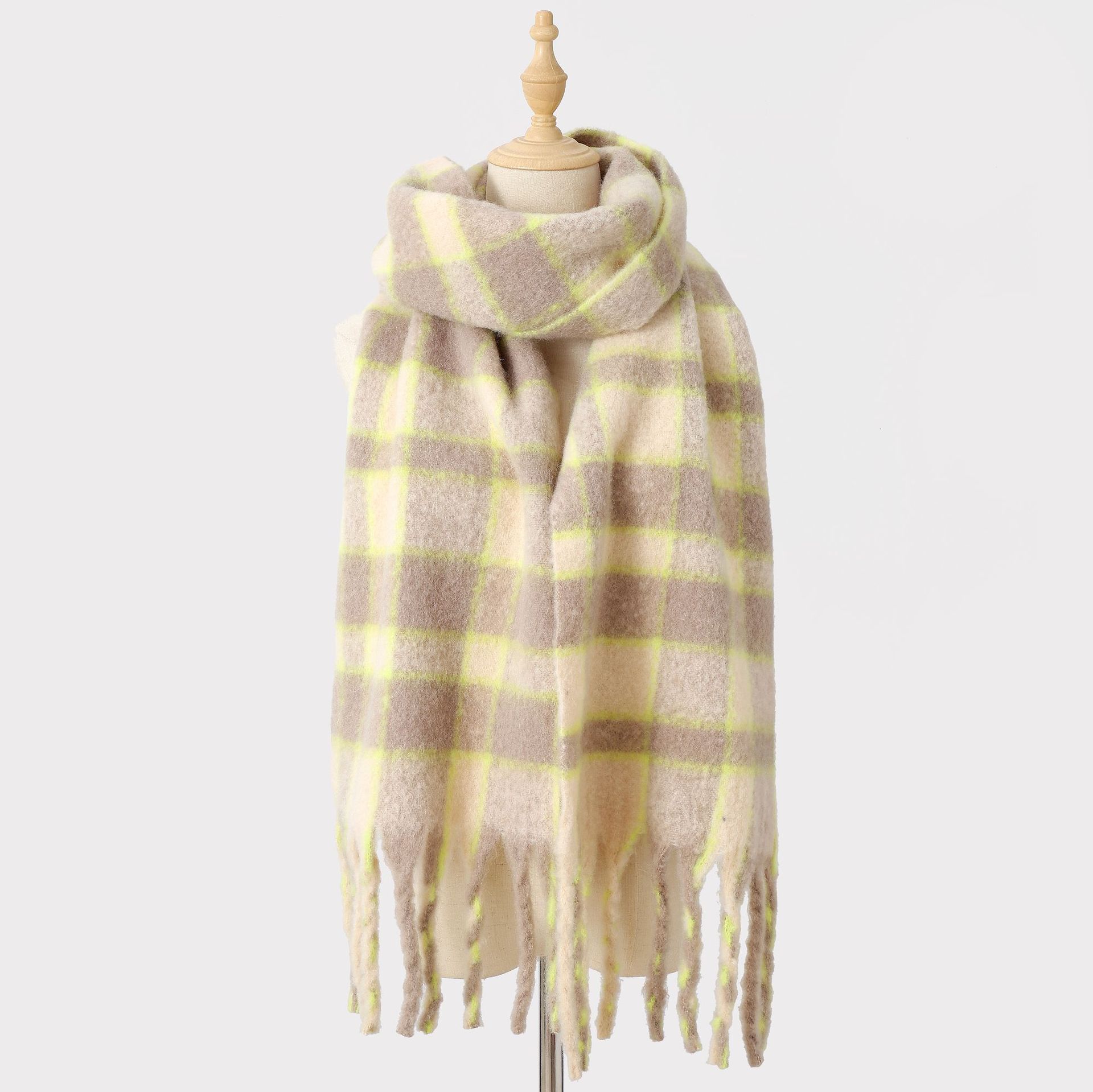Winter Scarfs for Women, 100% Wool,60*190cm - Image 3