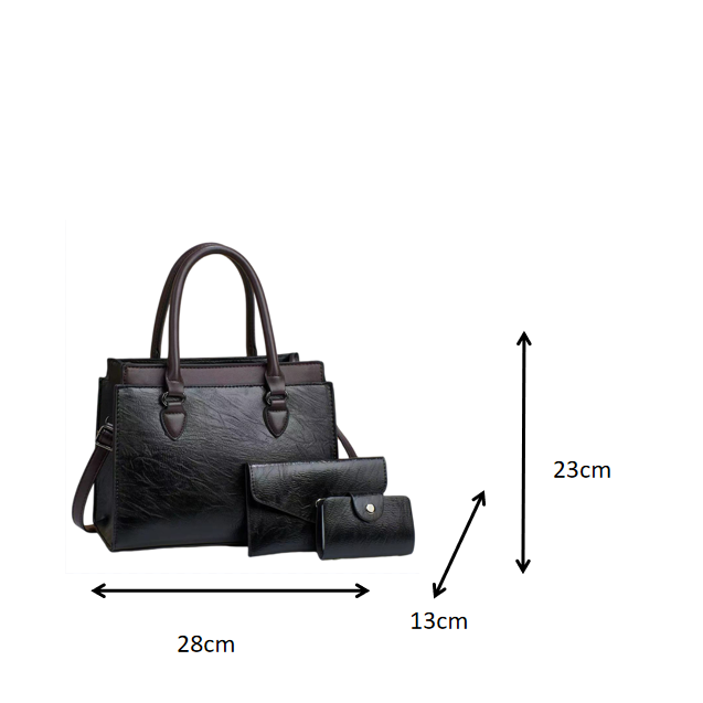 Fashion Leather Handbags Tote Bag, Bucket and Purse Bag Sets - Image 2