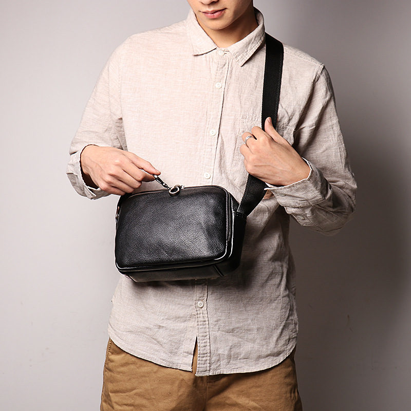 Leather Tote Crossbody Handbag, 25*11*19cm - Image 4