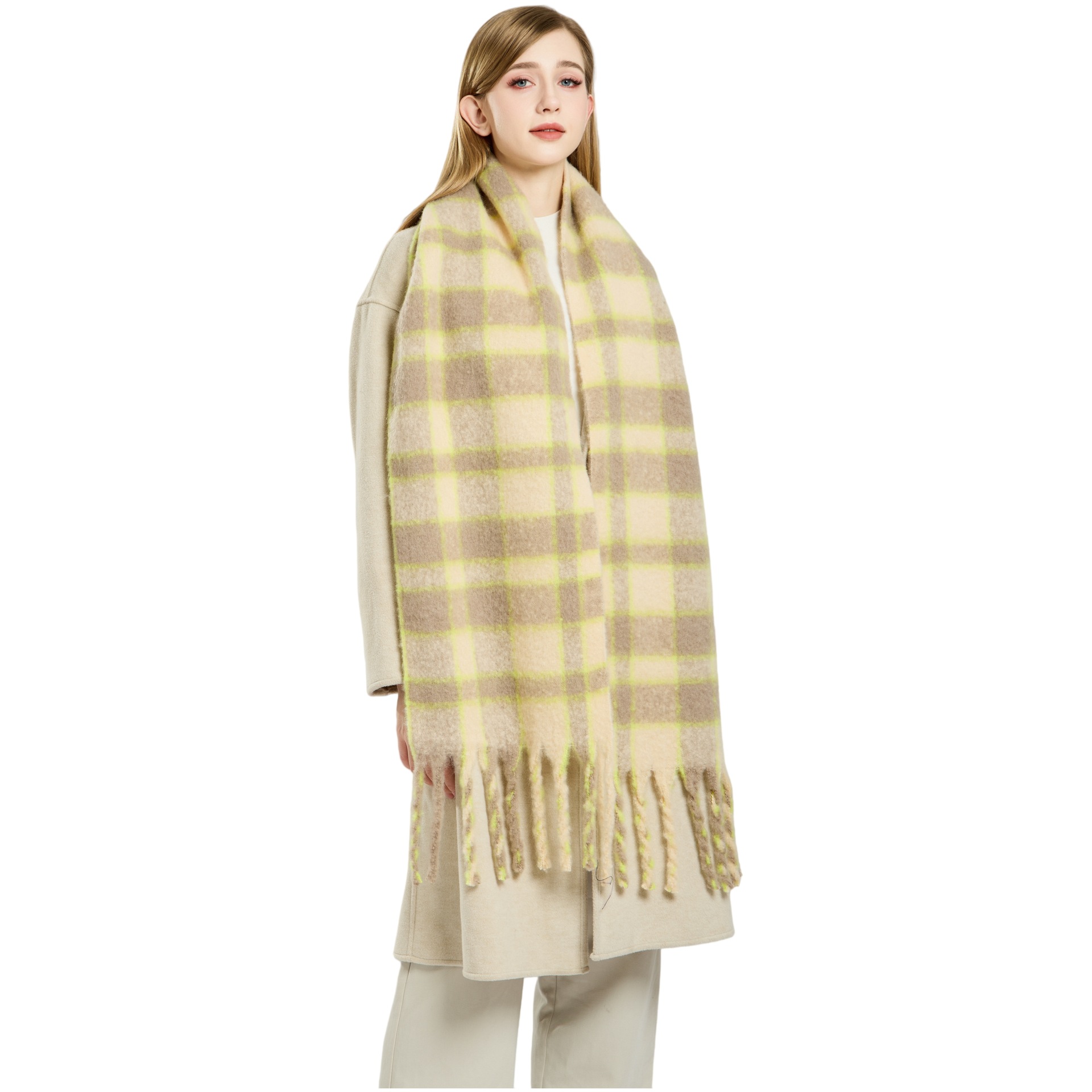 Winter Scarfs for Women, 100% Wool,60*190cm